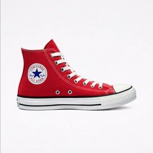 red converse NWOT